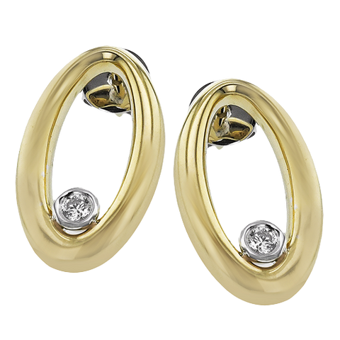 ZE868 Earring in 14k Gold with Diamonds