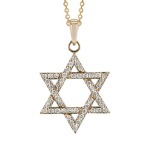 ZP1054-Y Pendant in 14k Gold with Diamonds
