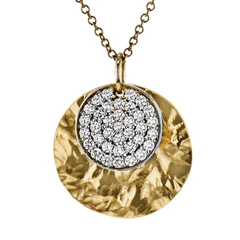 ZP1124-Y Pendant in 14k Gold with Diamonds