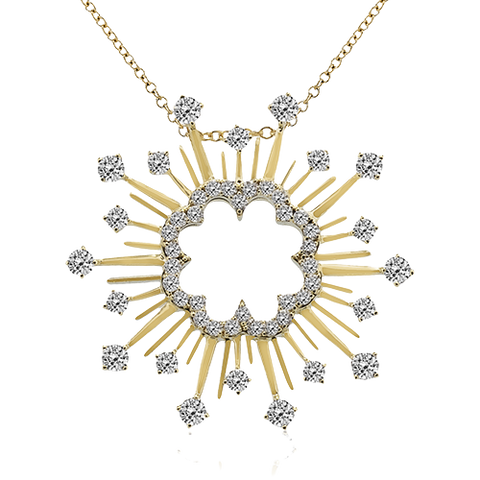 ZP1304-Y Pendant in 14k Gold with Diamonds