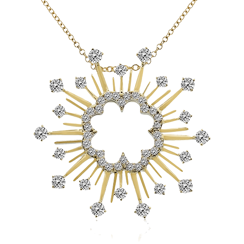 ZP1304-Y Pendant in 14k Gold with Diamonds