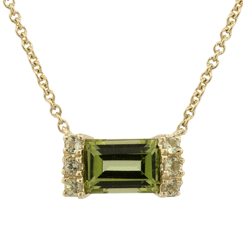 ZP1314-Y Color Pendant in 14k Gold with Diamonds