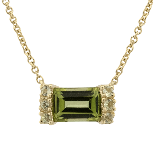 ZP1314-Y Color Pendant in 14k Gold with Diamonds