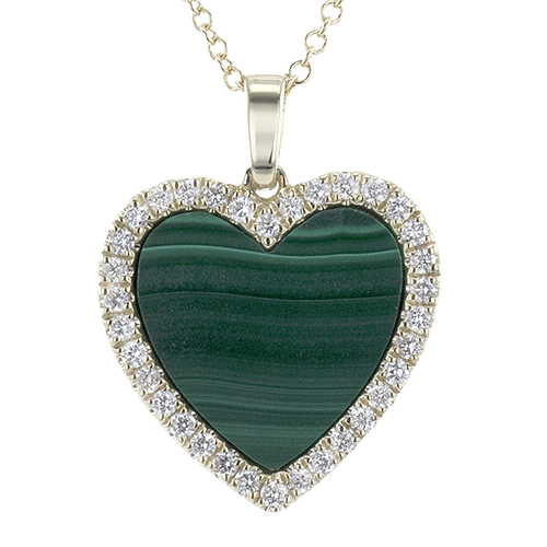 ZP1344-Y Color Pendant in 14k Gold with Diamonds