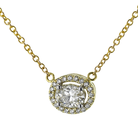 ZP990-Y Pendant in 14k Gold with Diamonds