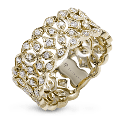 ZR1294 Right Hand Ring in 14k Gold with Diamonds