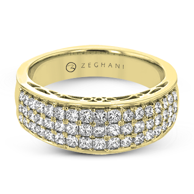 ZR1641 Right Hand Ring in 14k Gold with Diamonds