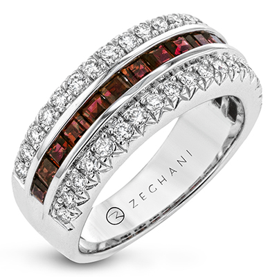 ZR1717 Color Ring in 14k Gold with Diamonds