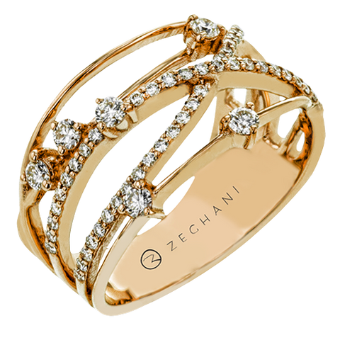 ZR1806-R Right Hand Ring in 14k Gold with Diamonds