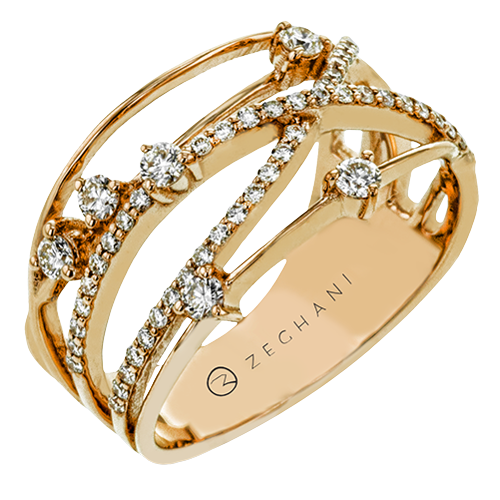 ZR1806-R Right Hand Ring in 14k Gold with Diamonds