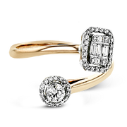 ZR1892 Right Hand Ring in 14k Gold with Diamonds
