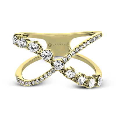 ZR2020 Right Hand Ring in 14k Gold with Diamonds