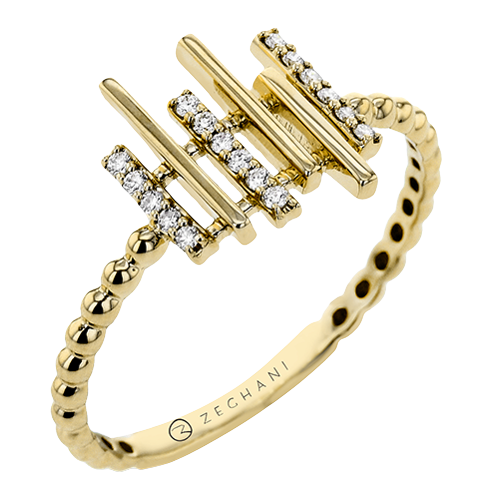 ZR2063-Y Right Hand Ring in 14k Gold with Diamonds