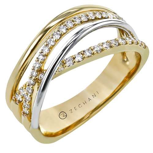 ZR2098 Right Hand Ring in 14k Gold with Diamonds