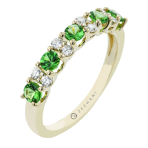ZR2233-Y Color Ring in 14k Gold with Diamonds