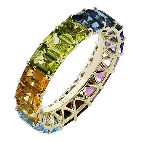 ZR2385 Color Ring in 14k Gold with Diamonds