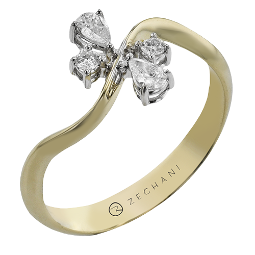 ZR2475 Right Hand Ring in 14k Gold with Diamonds