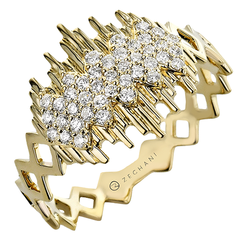 ZR2479-Y Right Hand Ring in 14k Gold with Diamonds
