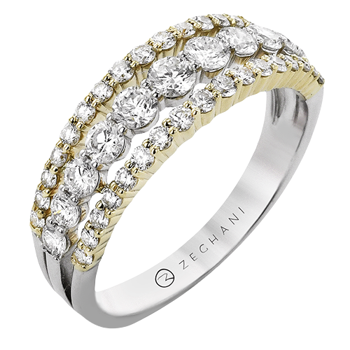 ZR2482 Right Hand Ring in 14k Gold with Diamonds