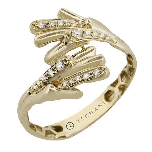 ZR2489 Right Hand Ring in 14k Gold with Diamonds