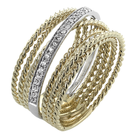 ZR2493 Right Hand Ring in 14k Gold with Diamonds