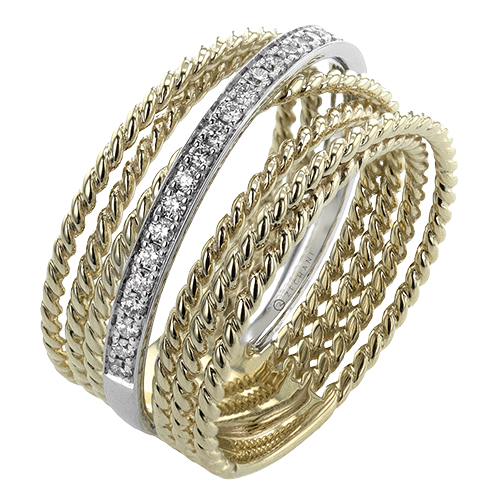 ZR2493 Right Hand Ring in 14k Gold with Diamonds