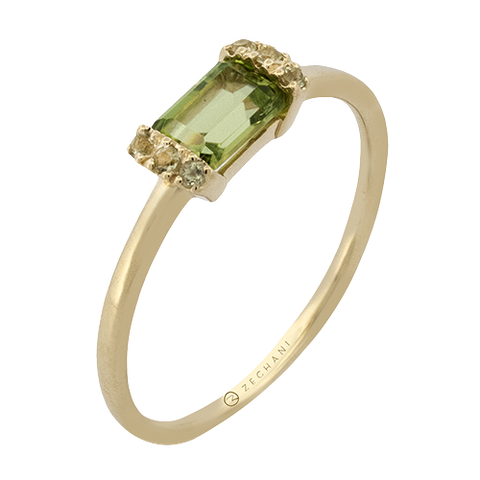 ZR2495-Y Color Ring in 14k Gold with Diamonds