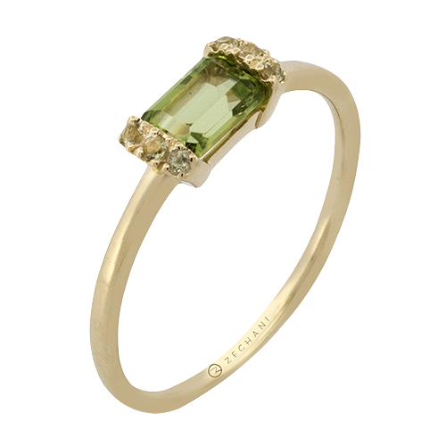 ZR2495-Y Color Ring in 14k Gold with Diamonds