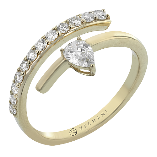 ZR2503-Y Right Hand Ring in 14k Gold with Diamonds