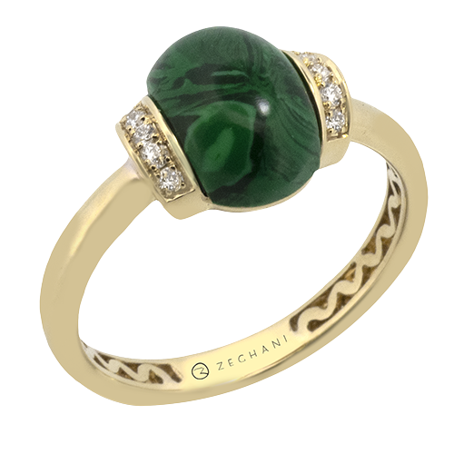 ZR2538 Color Ring in 14k Gold with Diamonds