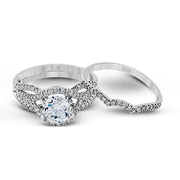 ZR487 Wedding Set in 14k Gold with Diamonds
