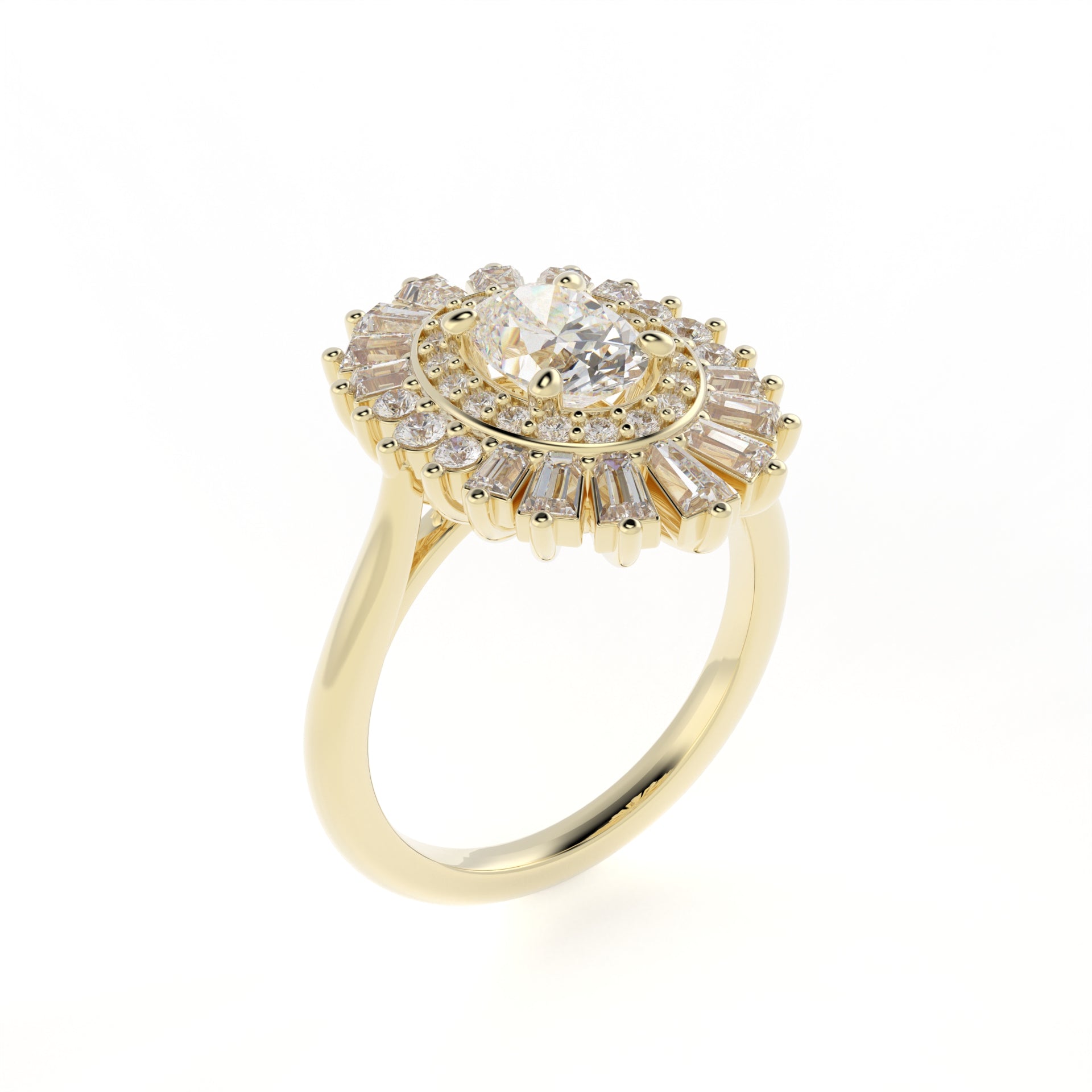 Ballerina Engagement Ring - Seven Oaks Jewelers