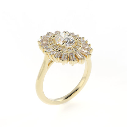 Ballerina Engagement Ring - Seven Oaks Jewelers